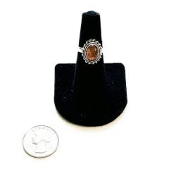 Sunstone Ring Size 6 with Quarter