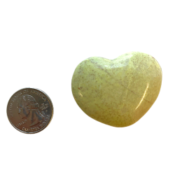 Healerite Heart with quarter