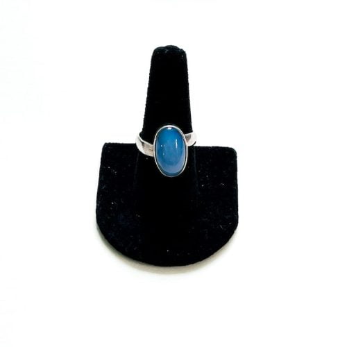 Blue Chalcedony Ring Size 9 cover Photo