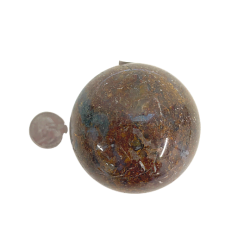 Pietersite Sphere $50 with quarter