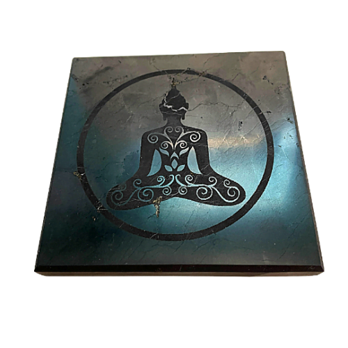 Shungite tile Meditating Buddha Cover Photo