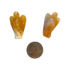 Orange Calcite Angel 1.5_ with quarter
