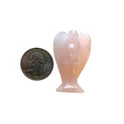 Rose Quartz Angel 1.75_ with quarter