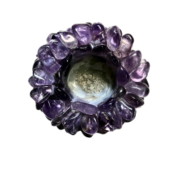 Amethyst Cluster Tealight Holder