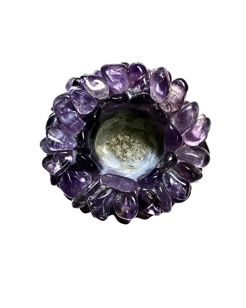 Amethyst Cluster Tealight Holder
