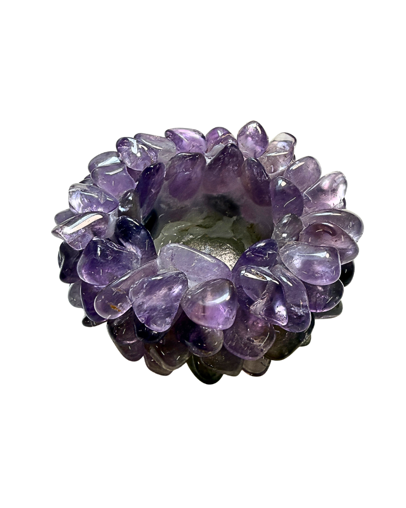 Amethyst Cluster Tealight Holder