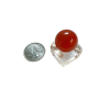 Carnelian Mini Sphere with quarter add link for the stand
