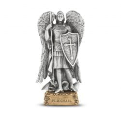 St Michael Pewter Statue