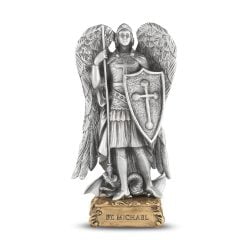 St Michael Pewter Statue