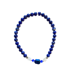 Lapis Lazuli 5mm with Buddha Head Bracelet TA