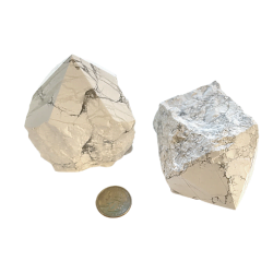 White Howlite Semi polished Point