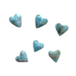 Larimar Heart 1 inch group