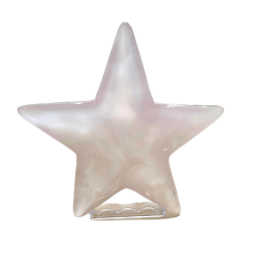 Pink Calcite Star Bowl on stand