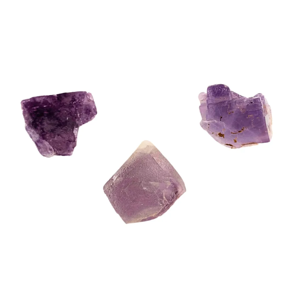 purple fluorite cluster