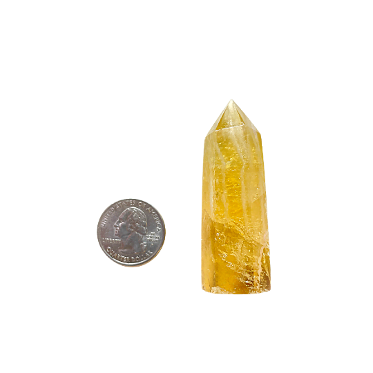 Yellow Fluorite Point
