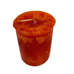 House Warming (Orange)- Crystal Journey Votive Candle