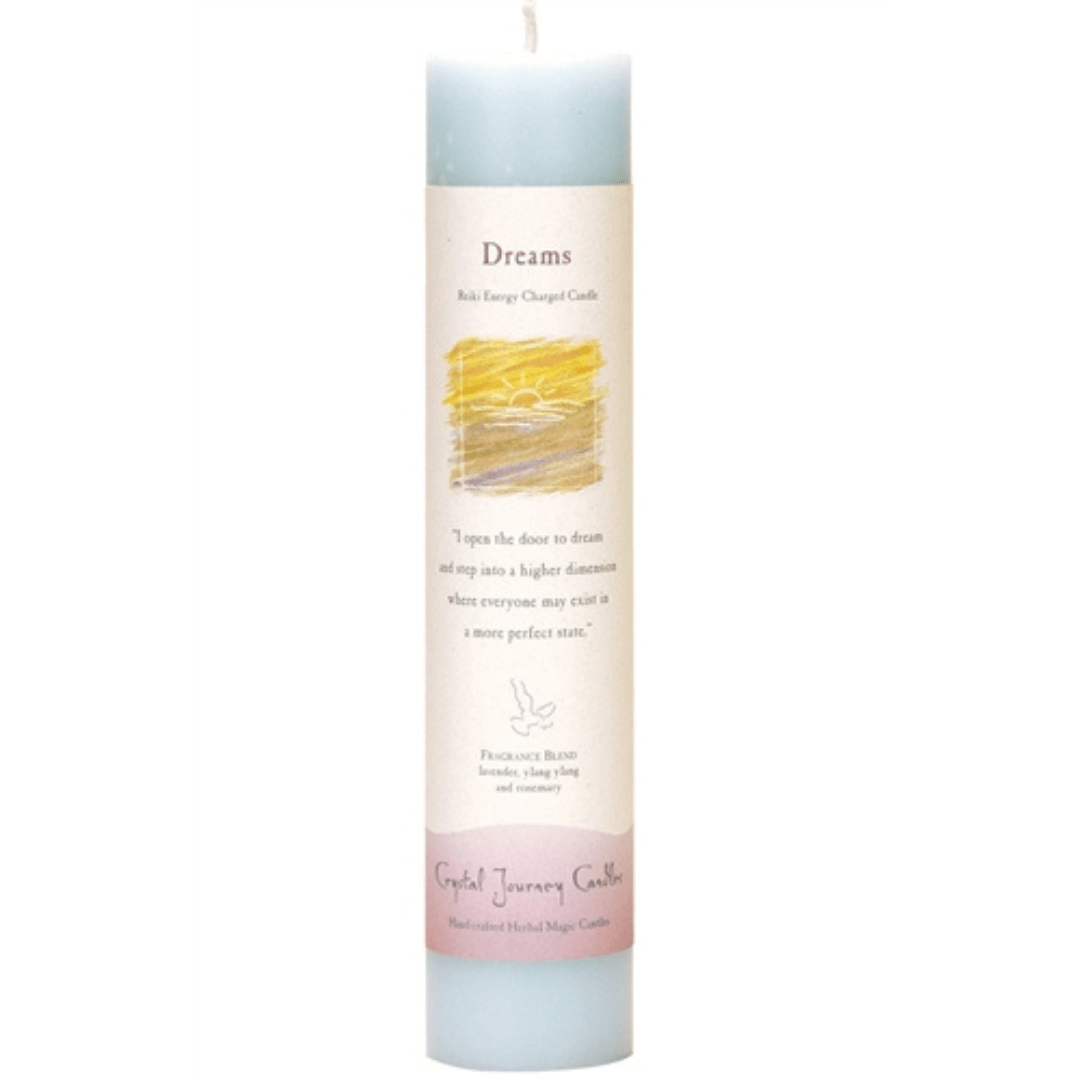 Dreams Crystal Journey Tall Pillar Candle