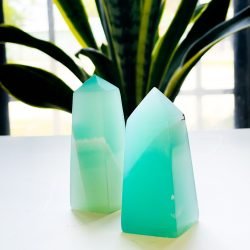 Pistachio Calcite Obelisk Standing