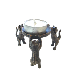 Cats Candle Holder or Sphere Stand