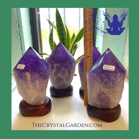 Amethyst Standing Large Point Lamp