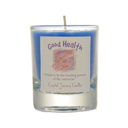 Good Health Crystal Journey Glass Filled Votive Soy Candle