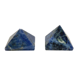 2 sodalite pyramids side view