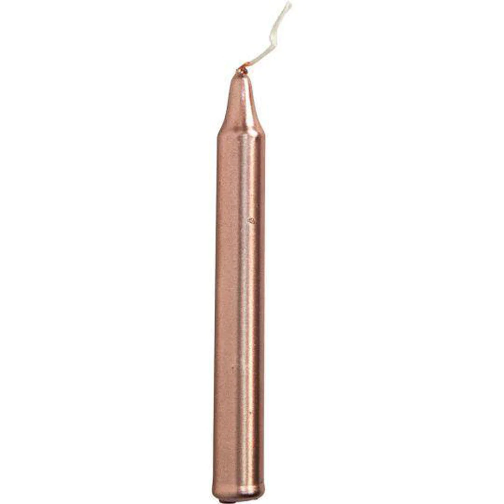 Metallic Copper Chime Taper Candle