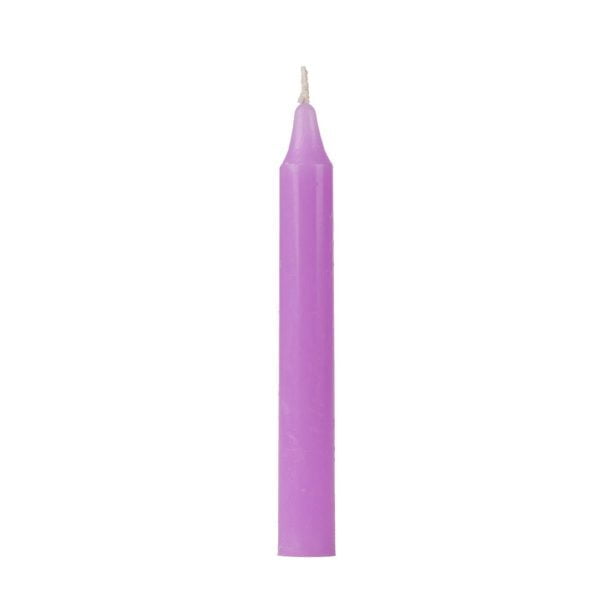 5" Lilac Chime Taper Candle to help manifest your intentions