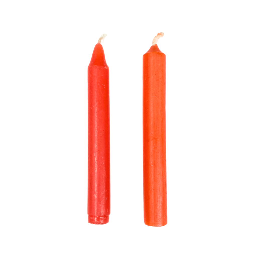 Orange Chime Taper Candle 4