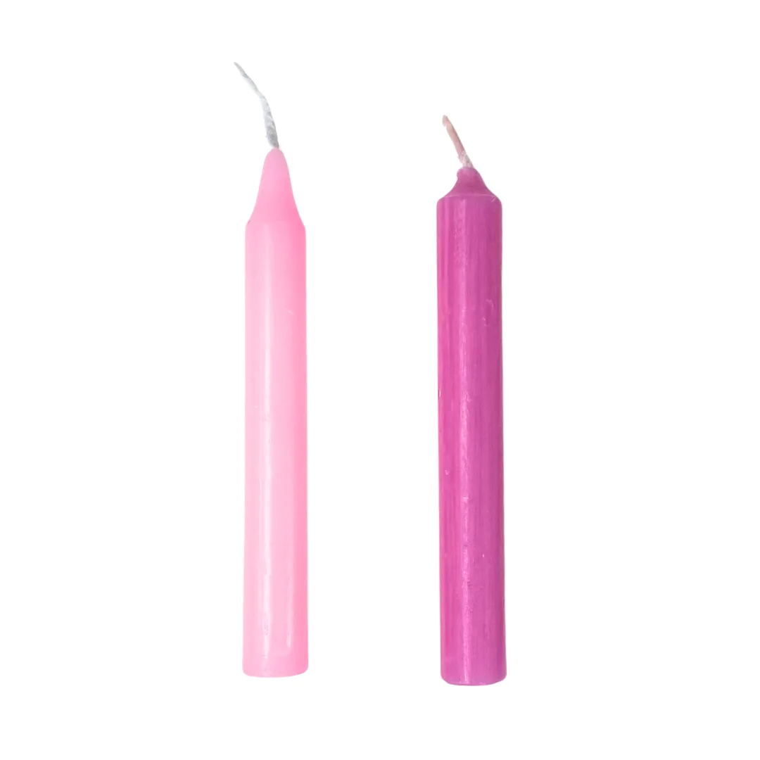 Pink Chime Taper Candle 4