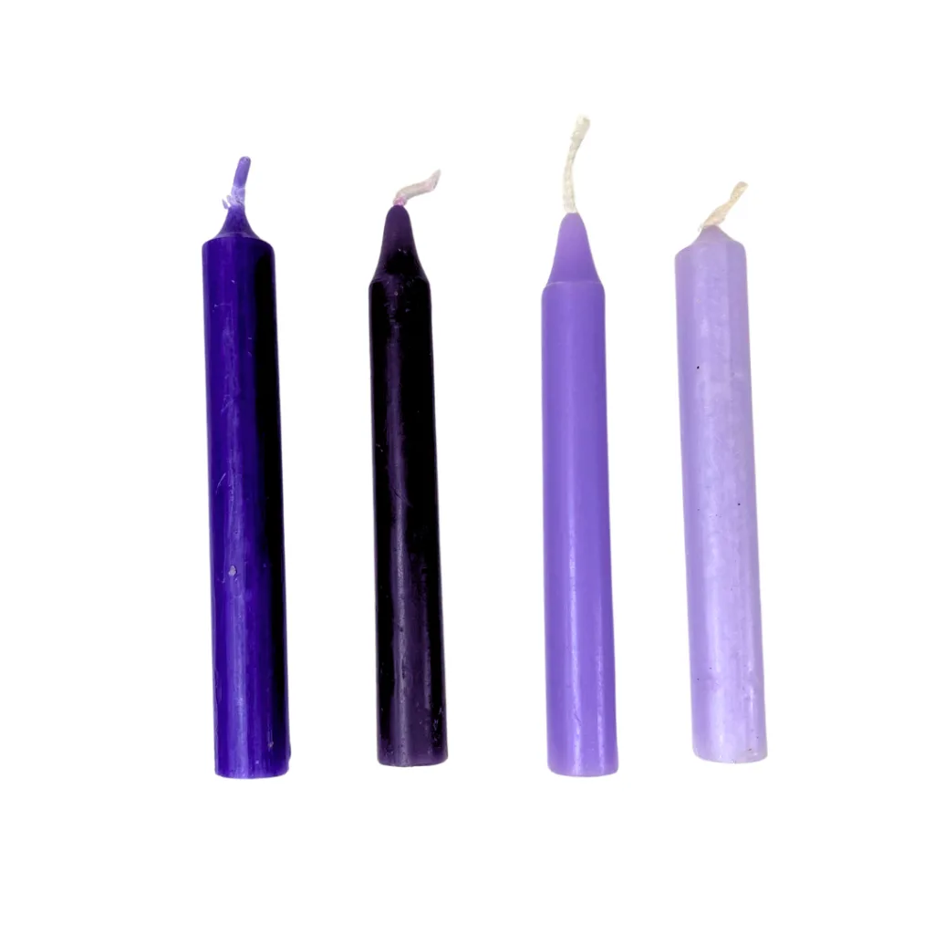 Purple Chime Taper Candle 4