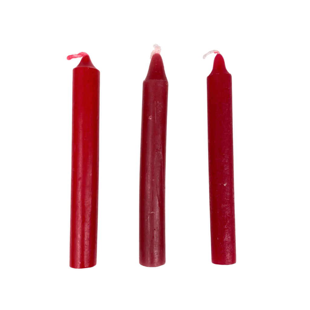 Red Chime Taper Candle 4