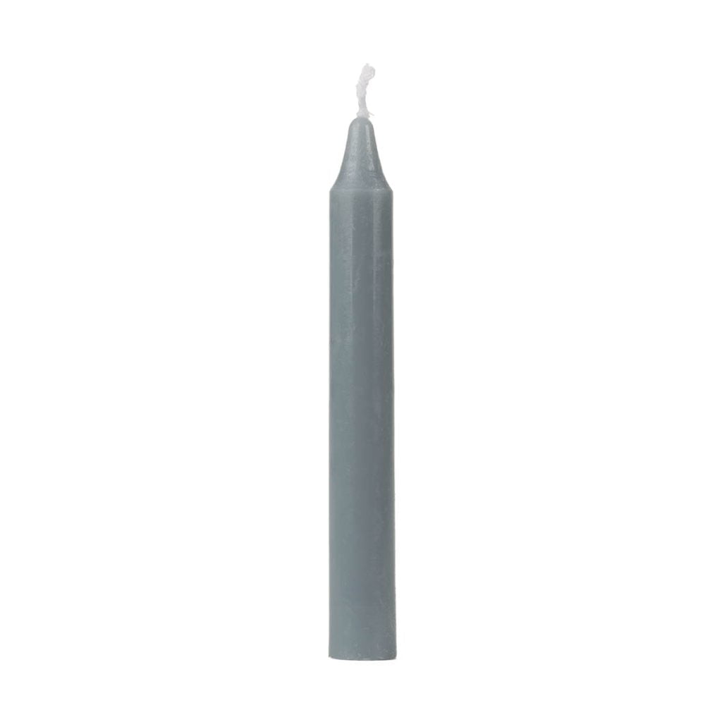 Gray Chime Taper Candle 4"