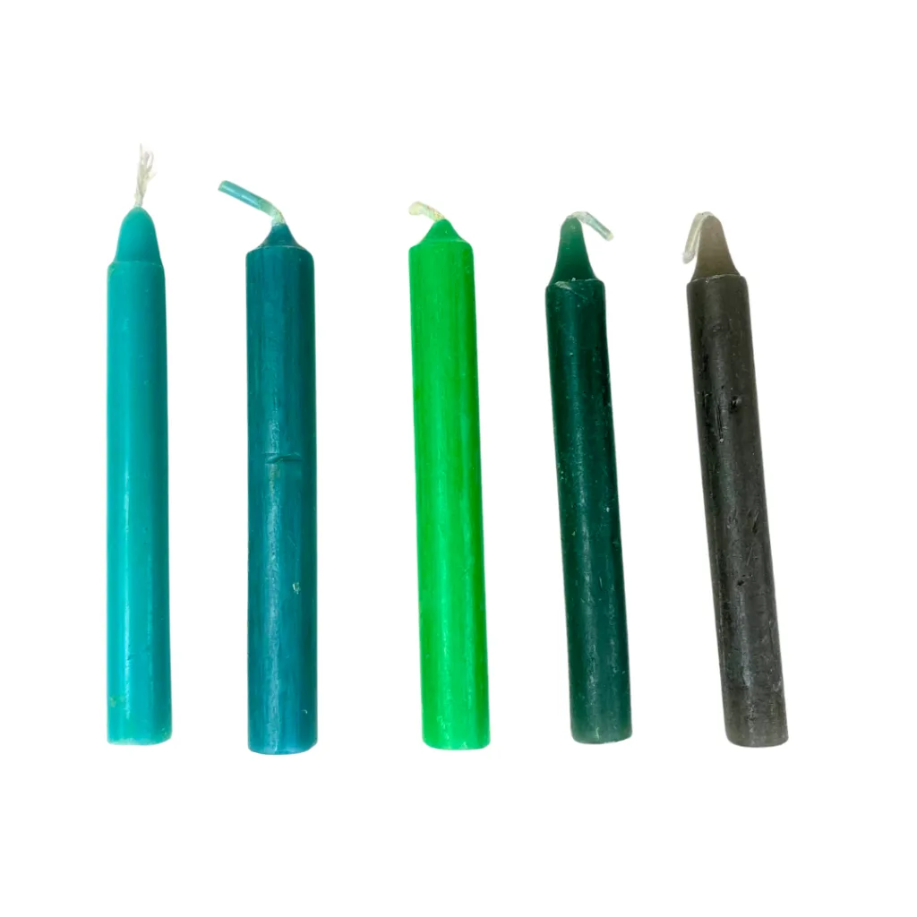Green Chime Taper Candle 4