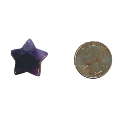 amethyst star with quarter 1 inch