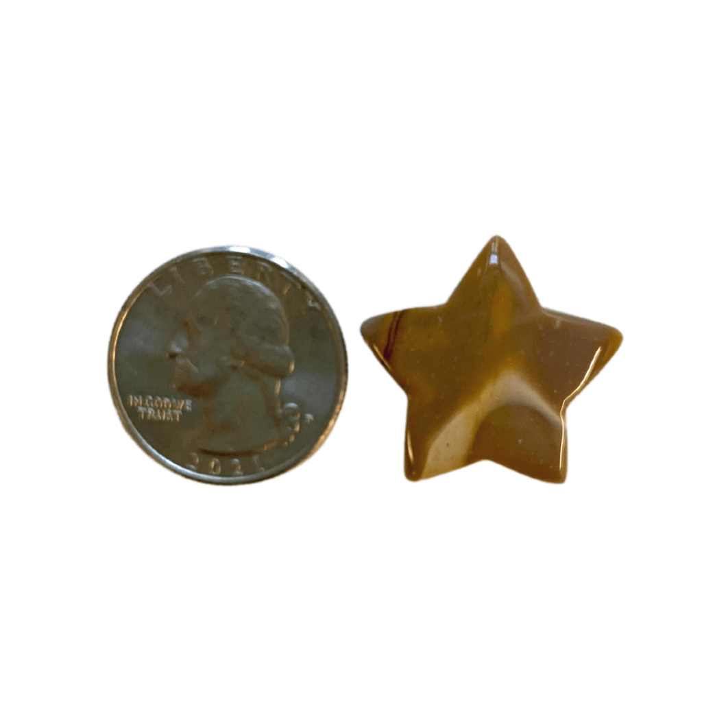 mookaite jasper star with quarter