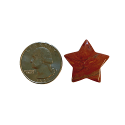 Red Jasper Star with quarter