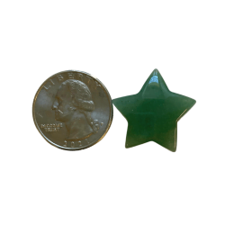 green aventurine star with quarte
