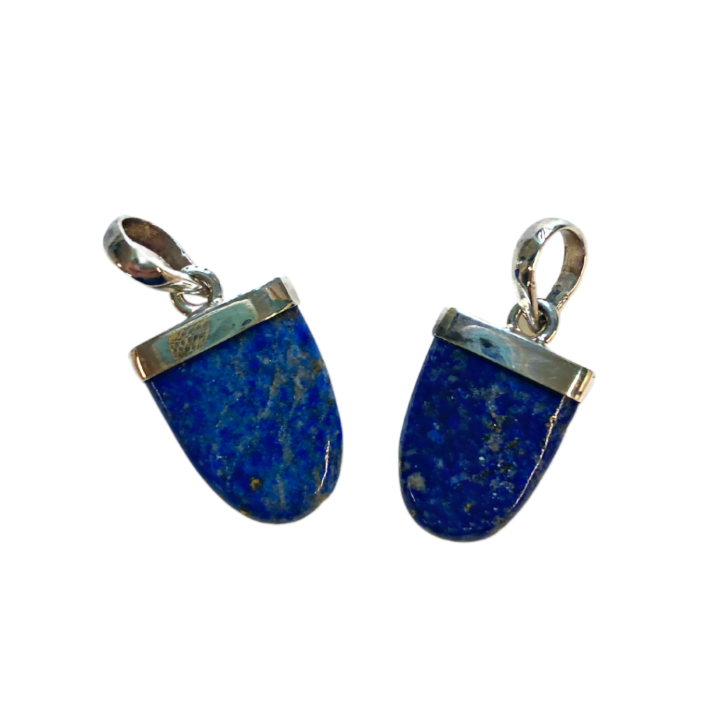 lapis lazuli pendant in tongue shape