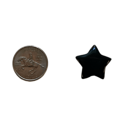 Black Obsidian star with quarter