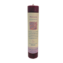 burgundy tall motivation candle