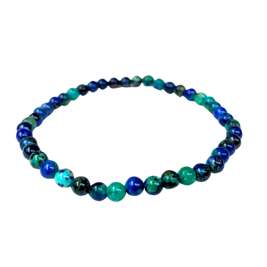 Azurite Malachite Bracelet 4mm