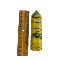 Yellow Unakite Chrysoprase Point