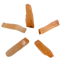 orange selenite stick 4 inches group arranged into starburst