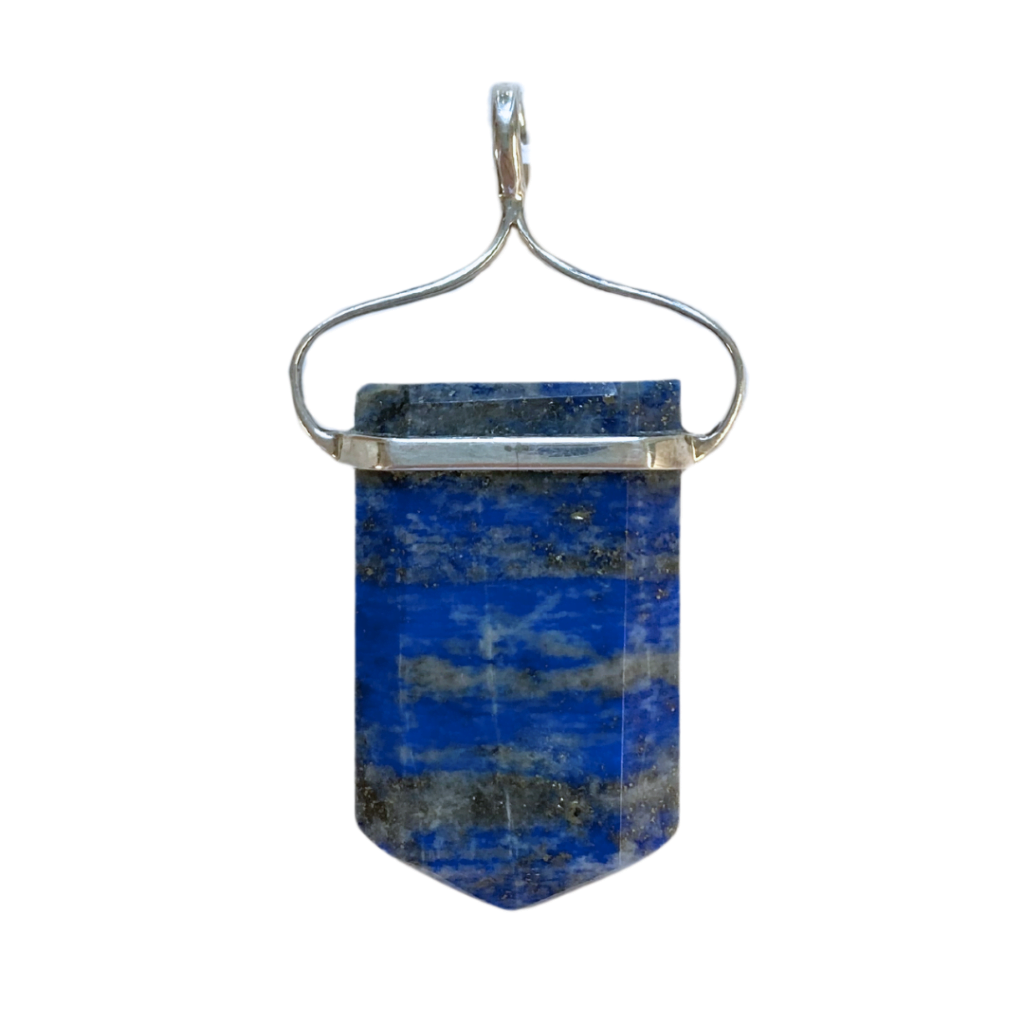 Lapis lazuli flat point pendant