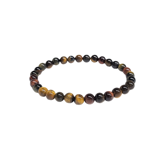 Tri-Color Tigers Eye Bracelet 6mm