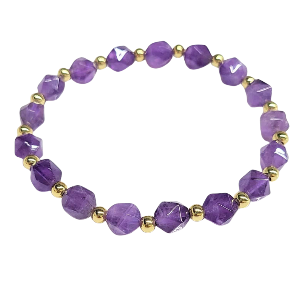 Faceted Amethyst bracelet