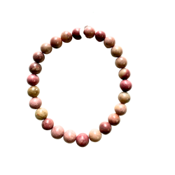 Rhodonite Bracelet 8mm for a larger wriist