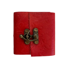 Red Emobssed Journal 3 x 3