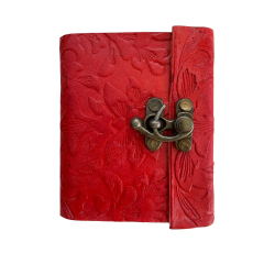 Red embossed journal 3 x 4